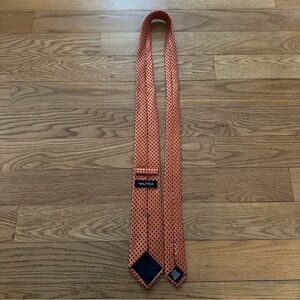 Nautica Orange and Navy Geometric Men’s Tie